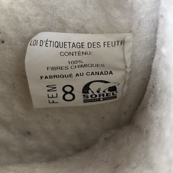 VTG 90s Sorel Womens Freestyle Tall Snow Boots Felt Liner Retro Gorpcore Sz 8 - Picture 11 of 11